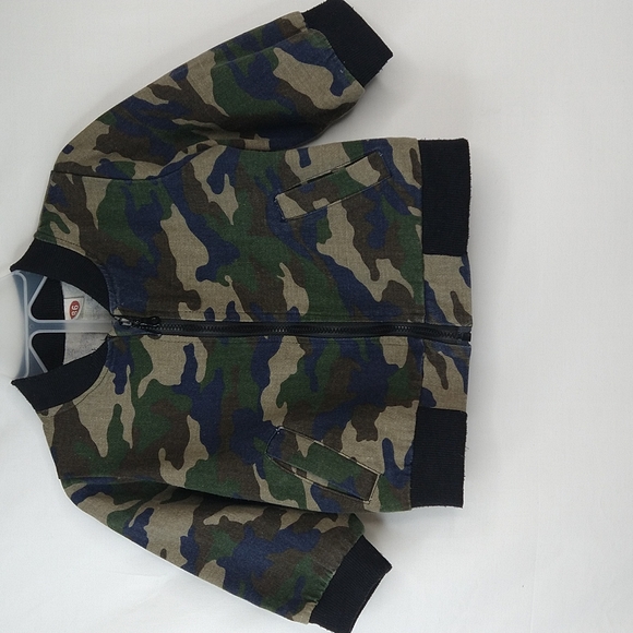 SHEIN Boys Army Coumflague Jacket Size: 86 - Picture 1 of 3